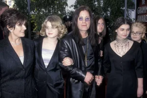 The Osbourne family during their reality TV show
