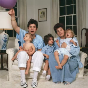 The Osbourne family in 1987