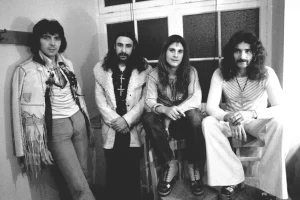 A young Ozzy Osbourne with Black Sabbath