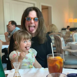 Ozzy Osbourne with his granddaughter
