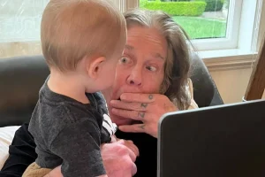 Ozzy Osbourne with his grandson Sidney